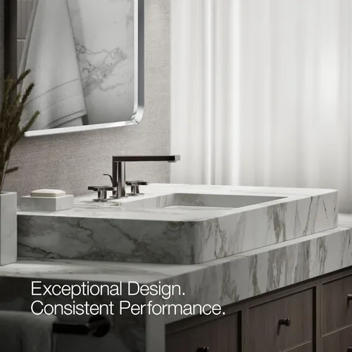 Miniatura 4 de Kohler 73060-3-TT Composed Grifo de lavabo de baño con asas cruzadas, 1.2 gpm, titanio vibrante