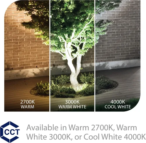 Miniatura 3 de WAC Iluminación de paisaje, luz LED de 12 V de gran tamaño con ángulo de haz ajustable y control de brillo integral, 740-2300 lúmenes, 4000 K