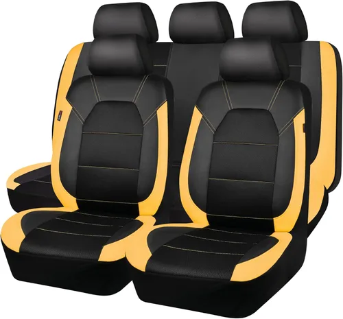 Miniatura 10 de Car Pass - Fundas universales de cuero para asiento de automóvil deportivas que se adaptan a la mayoría de automóviles, SUV, camiones y camionetas