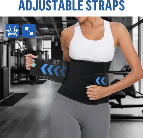 Miniatura 4 de Jueachy Faja reductora de cintura para mujer: entrenador de cintura para sudar para mujer, fácil de limpiar para hombres y gimnasio