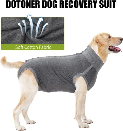 Miniatura 6 de Dotoner Traje de Recuperación Quirúrgica para Perros, Traje para Perros Machos y Hembras, Castración Anti-Lamido, Heridas Abdominales, Traje