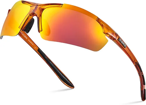 Miniatura 19 de Lentes de sol polarizados deportivos para hombres y mujeres, con diseño envolvente, UV400, para correr, béisbol, sóftbol, ciclismo, conducción