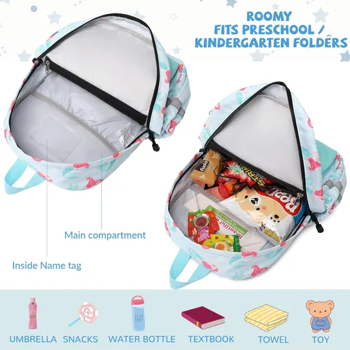 Miniatura 5 de Mygreen Mochila preescolar, mochilas para niños pequeños con correa en el pecho, Modernoajustado