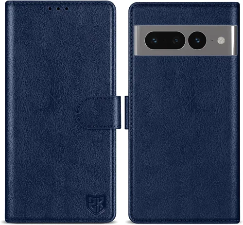 Miniatura 31 de ZZXX Funda tipo cartera para Google Pixel 7 con bloqueo RFID, ranura para tarjetas, función atril, cierre magnético, funda protectora de cuero