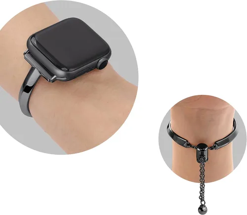 Miniatura 8 de PlusRoc Correa de acero inoxidable compatible con Apple Watch de 1.5, 1.58, 1.61, 1.65, 1.73, 1.77, 1.85, 1.93 pulgadas, iWatch SE Series 11, 10, 9