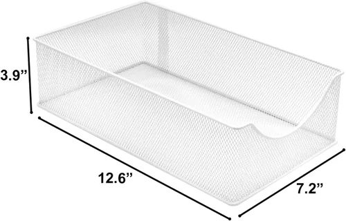 Miniatura 8 de Sorbus Organizadores y almacenamiento de baño de 2 niveles para debajo del fregadero, cajones deslizantes de malla de acero fuerte para un mejor