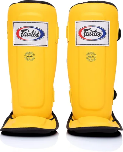 Miniatura 5 de Fairtex Espinilleras SP3 Muay Thai para hombres, mujeres y niños Entrenamiento de MMA, kickboxing Premium, ligero y duradero Evita las Negro