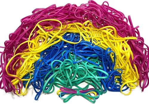 Miniatura 11 de Bandas de goma, tamaño 64 (3 1/2 pulgadas x 1/4 pulgadas), bandas de goma sin látex de colores, banda de goma elástica, suministros de oficina
