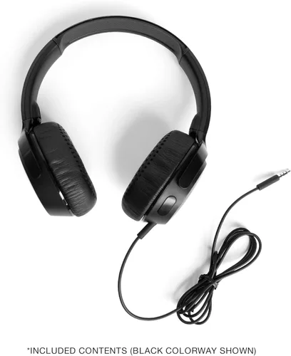 Miniatura 4 de Skullcandy Riff - Auriculares supraaurales con cable, convenientes para viajar con conector AUX de 3.5mm, micrófono incorporado, diseño plegable