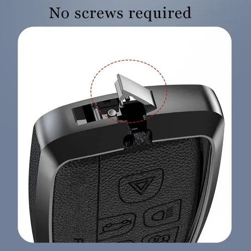 Miniatura 11 de ontto Funda para llavero Land Rover de piel antiarañazos, protección completa para Defender Discovery Sport Fit para Jaguar Negro Tipo A-Negro
