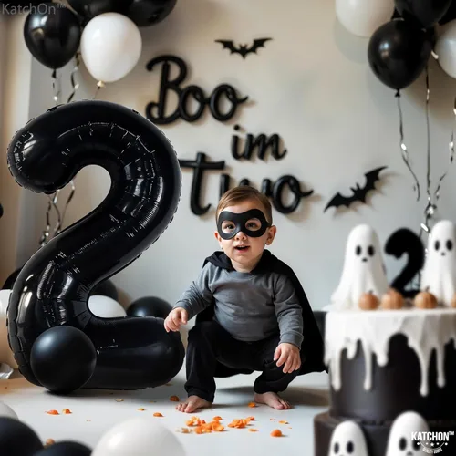 Miniatura 104 de KatchOn, Globo grande azul número 2 de 40 pulgadas Decoraciones de cumpleaños de Baby Shark para niño de 2 años Globo azul número 2 Globo