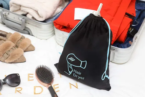 Miniatura 7 de Bolsa organizadora de almacenamiento de 11.8 x 14 pulgadas para secador de pelo y todas las herramientas para el cabello con cordón, ideal