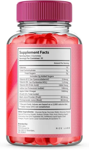 Miniatura 7 de rize labs Keto Max Pro ACV Keto Gomitas para perder peso, fórmula oficial de KetoMax Pro para reducir la ingesta de carbohidratos y la grasa