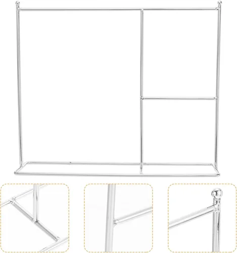 Miniatura 2 de Zerodeko Perchero de ropa para muñecas en miniatura, soporte para ropa de casa de muñecas, muebles compactos para organizar ropa de juguetes