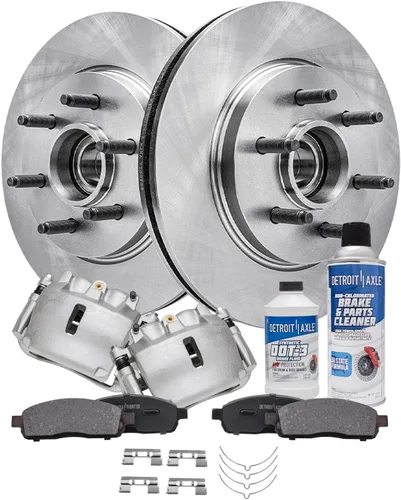Miniatura 76 de Detroit Axle - Rotores de freno para Nissan NV2500 NV3500 NV1500 NV1500 2012-2021, repuesto de rotores de freno de disco: rotor delantero de 14.17