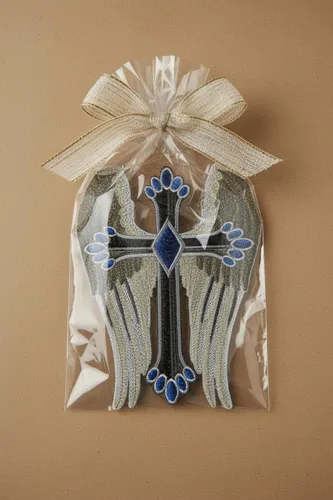 Miniatura 6 de [Personalizado] Santa Cruz Sagrada con Recompensa de la Naturaleza [Cruz Alada] Bordado Hierro/Coser Parche [7 x 4.85 pulgadas]