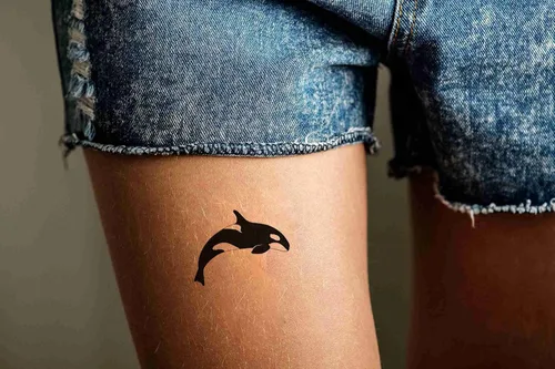 Miniatura 4 de Tatuajes temporales, 6 hojas de calcomanías blancas para adultos, niños, mujeres, hombres, brazos, piernas, pecho, cintura, cuello, 3.7 x 3.7