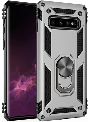 Miniatura 10 de Funda de grado militar para Samsung Galaxy S10 Plus 360 con anillo giratorio de metal con soporte de soporte magnético integrado para montaje