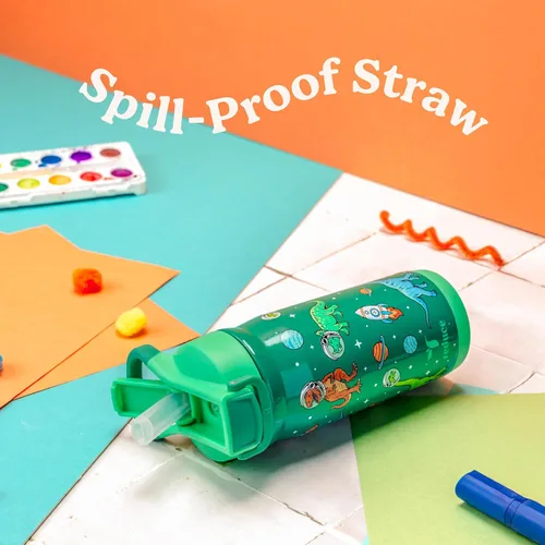 Miniatura 4 de Reduce Hydrate Pro Kids - Botella de agua aislada de acero inoxidable de 14 onzas con pajilla, vaso a prueba de derrames para niños, retención