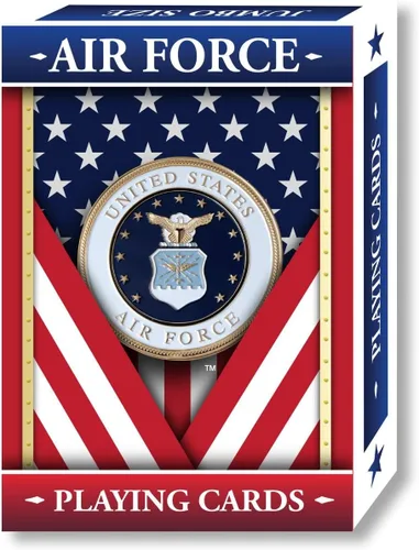 Springbok - Naipes de la Fuerza Aérea de los Estados Unidos - Baraja de 52 cartas con licencia oficial - Fabricado en Estados Unidos
