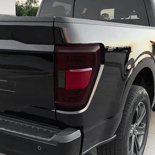 Miniatura 3 de SlickMod Tinte de Vinilo Ahumado Precortado para Luz Trasera Ford F150 2021-2023 (20% Humo Oscuro, 1. Luz Trasera) (SM-FOR-F15-2123-TL)