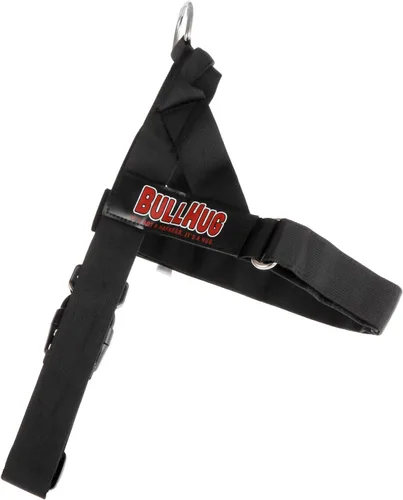Miniatura 2 de BULLHUG Arnés ajustable para perro, sin tirones, sin estrangulamiento, para bulldogs ingleses, bulldogs franceses, pugs y razas de pecho ancho, Negro