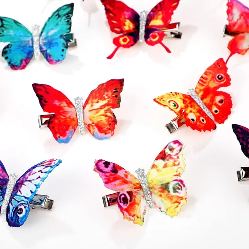 Miniatura 5 de Boao 18 pinzas para el cabello de mariposa con purpurina para niñas, adolescentes y mujeres, accesorios para el cabello (estilo delicado)