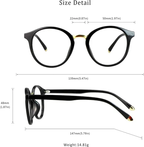 Miniatura 6 de LifeArt Lentes de bloqueo de luz azul, antifatiga ocular, anteojos de lectura para computadora, anteojos de juegos, gafas de TV para mujeres