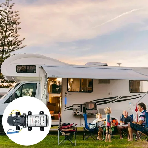 Miniatura 7 de Bomba de presión de agua, 12 V CC 6 L/Min 1.6 GPM 65 PSI bomba de agua de diafragma para caravana RV caravana marina pesca barco césped, bomba