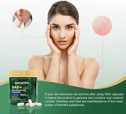 Miniatura 6 de BAKAKOUL Suplemento NAD – Ribosida de nicotinamida liposomal, resveratrol, quercetina, NAD nicotinamida ribósido resveratrol 900 mg, suplemento NAD+
