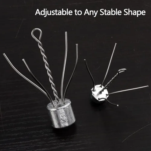 Miniatura 4 de Dr.Fish Paquete de 5 Spider Surf Pesca Sputnik Sinker 1oz-8oz Agua Salada Beach Casting Sea Bottom Holder