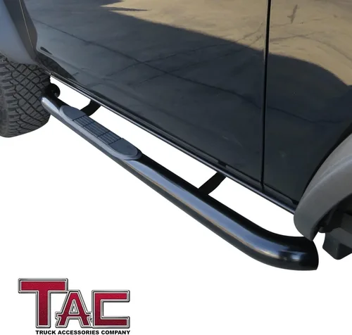 Miniatura 2 de TAC - Estribos laterales compatibles con Ford Bronco 2021-2025 de 2 puertas, SUV de 3 pulgadas, barras laterales negras, rieles de escalón, barras