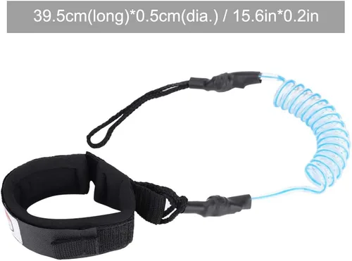 Miniatura 7 de Naroote Correa para tabla de remo, correa para tabla de remo, correa de tobillo para adultos, tabla de remo de pie de 0.197 in, cuerda de pie