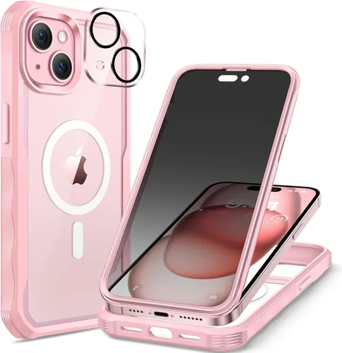 Miniatura 31 de seacosmo para iPhone Air Funda, Carcasa Completa con Protector de Privacidad de Vidrio Templado 9H Integrado y Protector de Lente de Cámara