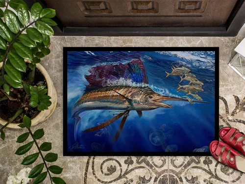 Miniatura 3 de Caroline's Treasures JMA2010JMAT Majesty - Tapete para puerta delantera, 24 x 36 pulgadas, para interiores y exteriores, para entrada