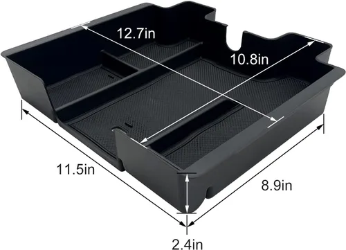 Miniatura 4 de Bandeja organizadora de consola central se adapta a accesorios para GMC Sierra/Chevy Silverado 1500 2019-2022, Silverado/Sierra 2500 HD/3500 HD