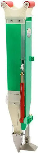Miniatura 10 de Esparcidores de semillas para césped Máquina de siembra doméstica Manual ajustable de doble cilindro de mano de maní sembradora de maíz sembradora
