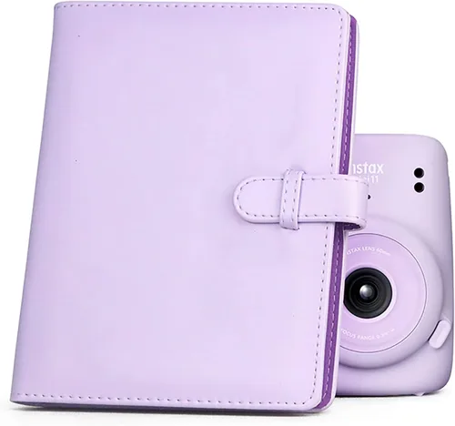 Miniatura 12 de Rieibi Mini álbum de fotos de 96 bolsillos, cartera de piel sintética para Fujifilm Instax Mini 11/8/9/7s/25/70/90, álbum de fotos colorido