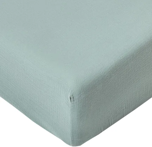 Sábanas de muselina para cuna, para niños y niñas, sábana bajera neutra para cuna estándar y colchón de niño pequeño, suave y transpirable, 28 x 52