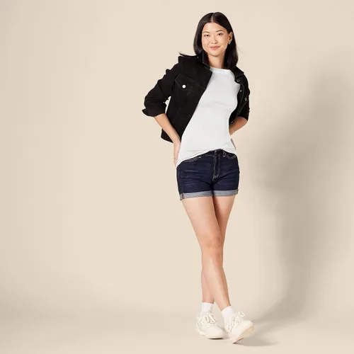 Miniatura 6 de Tienda Essentials Camiseta de manga 34 y cuello barco de corte entallado para mujer