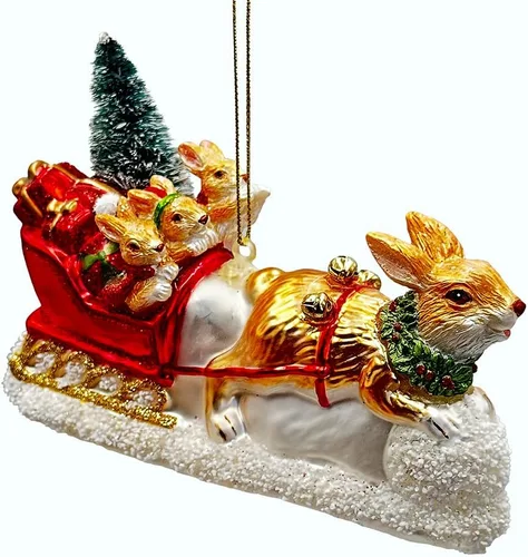 Miniatura 29 de Adorable adorno de gato atigrado con sombrero de Papá Noel, decoraciones navideñas perfectas para los amantes de los gatos, cristal hecho a mano