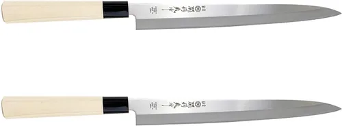 Miniatura 10 de JapanBargain, Cuchillo japonés Yanagiba Sashimi, cuchillo de chef de sushi, acero inoxidable de alto carbono, hoja de 9-1/2 pulgadas, fabricado