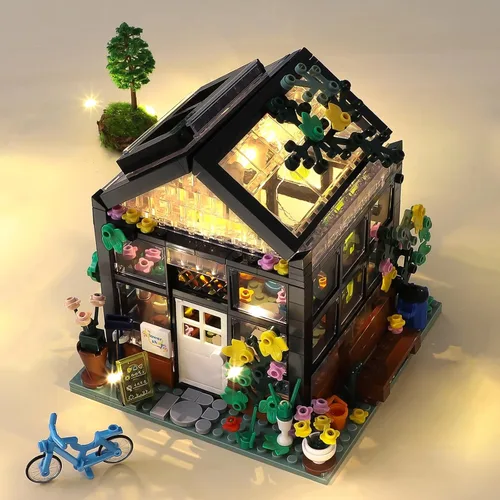 Miniatura 5 de QLT QIAOLETONG Juego de construcción de casa de flores, compatible con Lego Flowers House crea elegancia y ambiente cálido, con hermosa caja