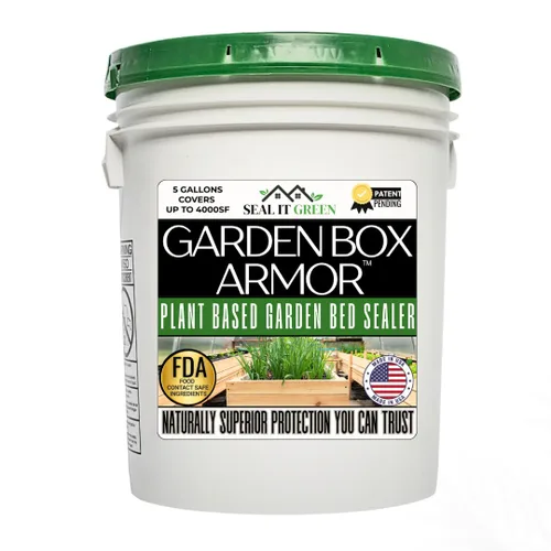 Miniatura 12 de Sellador de cajas de jardín Sellador de madera a base de plantas seguro de contacto con alimentos de la FDA para camas elevadas, jardineras