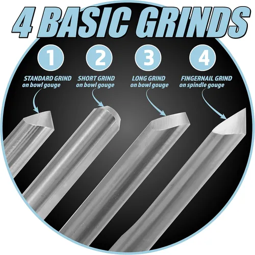 Miniatura 3 de Pro Grind - Plantilla de afilado de herramientas de torno multiesmerilado con bloques de configuración, plantilla de afilado de tazón y cincel
