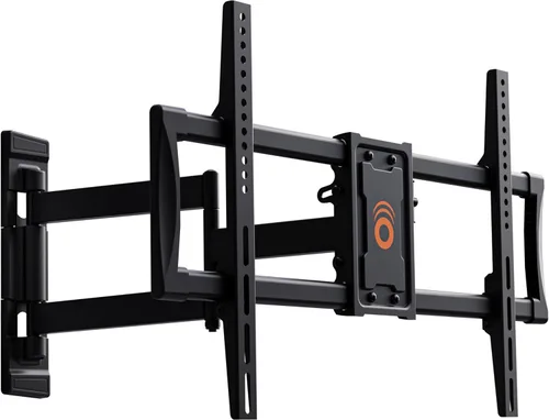 ECHOGEAR Soporte de pared esquinero para televisores grandes, 24 pulgadas de extensión, más movimiento completo suave, soporte para televisores de