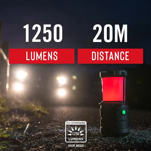 Miniatura 3 de COAST EAL22 - Luz de emergencia LED de doble color, 1250 lúmenes, a prueba de tormentas, banco de energía, duradera para exteriores y supervivencia