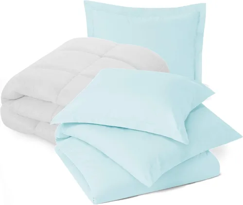 Miniatura 24 de Nestl - Juego de ropa de cama Queen con edredón – Juego de edredón para cama queen; Juego de funda de edredón Queen, Juego de edredón azul playa