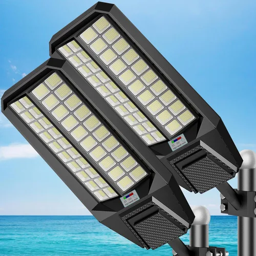 Miniatura 13 de Luz solar de calle de 8000 W, impermeable, 240000 lúmenes, funciona con energía solar, luces de estacionamiento grandes, luz de calle grande
