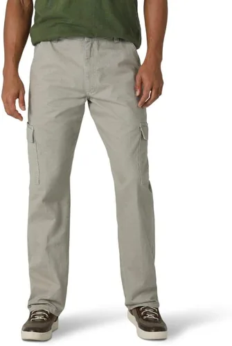 Wrangler Authentics Pantalón tipo cargo, de sarga, con corte holgado, para hombre